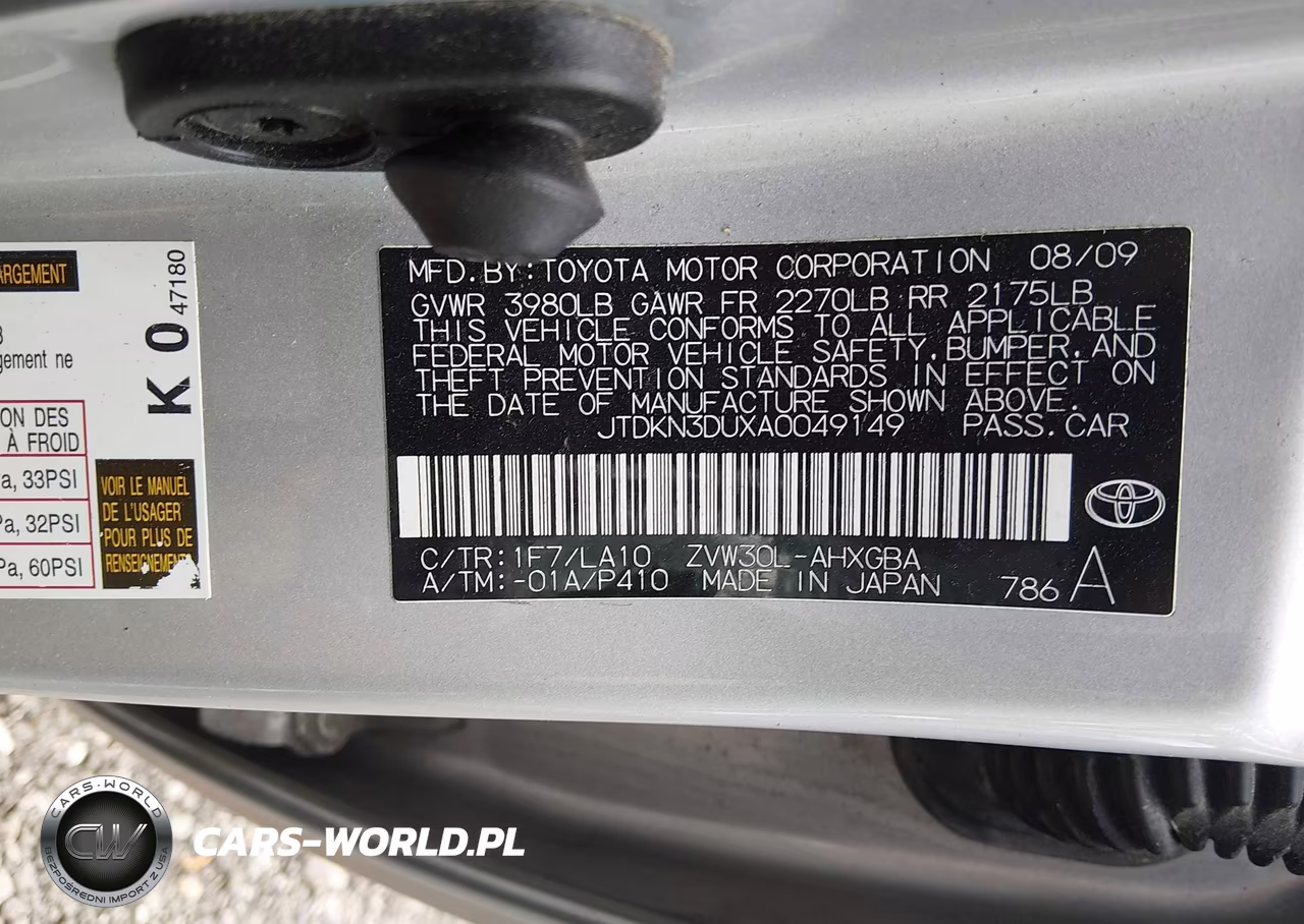 2010 Toyota Prius V VIN:JTDKN3DUXA0049149 - 9