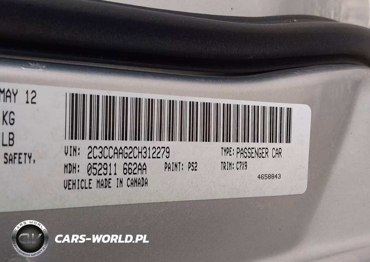 2012 Chrysler 300 VIN:2C3CCAAG2CH312279 - 9