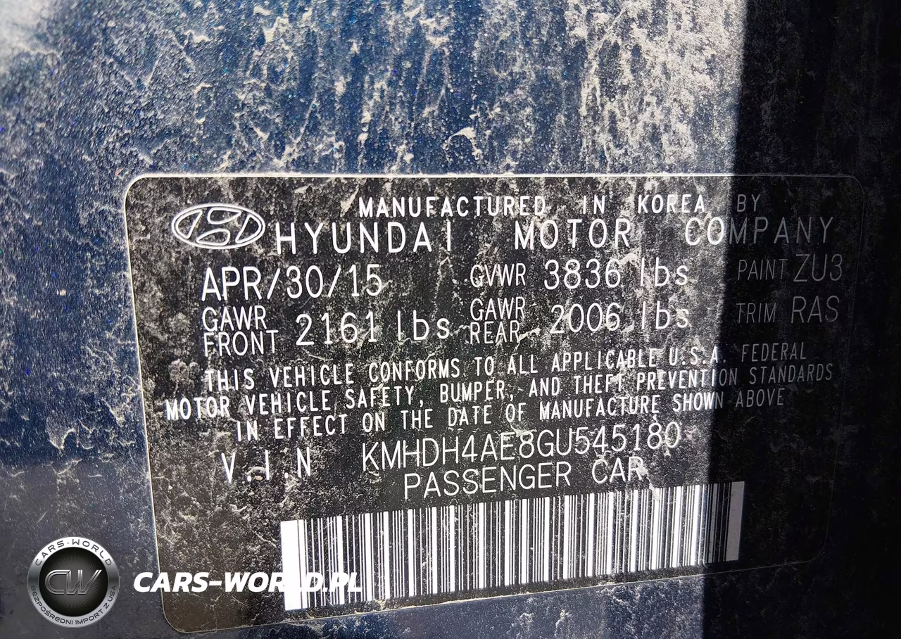2016 Hyundai Elantra Se VIN:KMHDH4AE8GU545180 - 9
