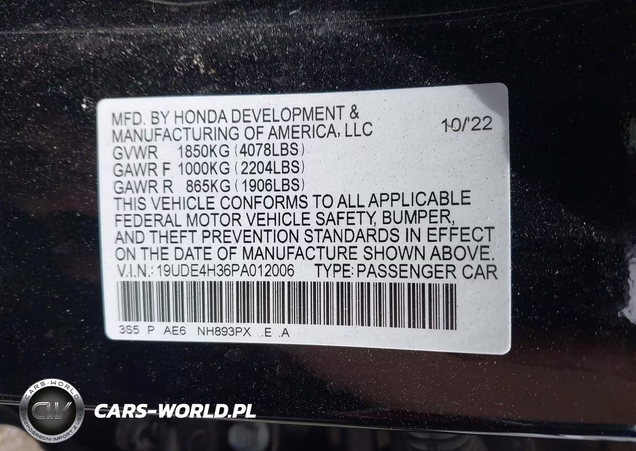 2023 Acura Integra A-Spec VIN:19UDE4H36PA012006 - 9