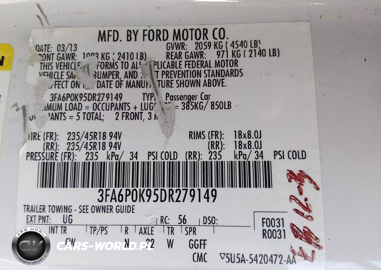2013 Ford Fusion Titanium VIN:3FA6P0K95DR279149 - 9