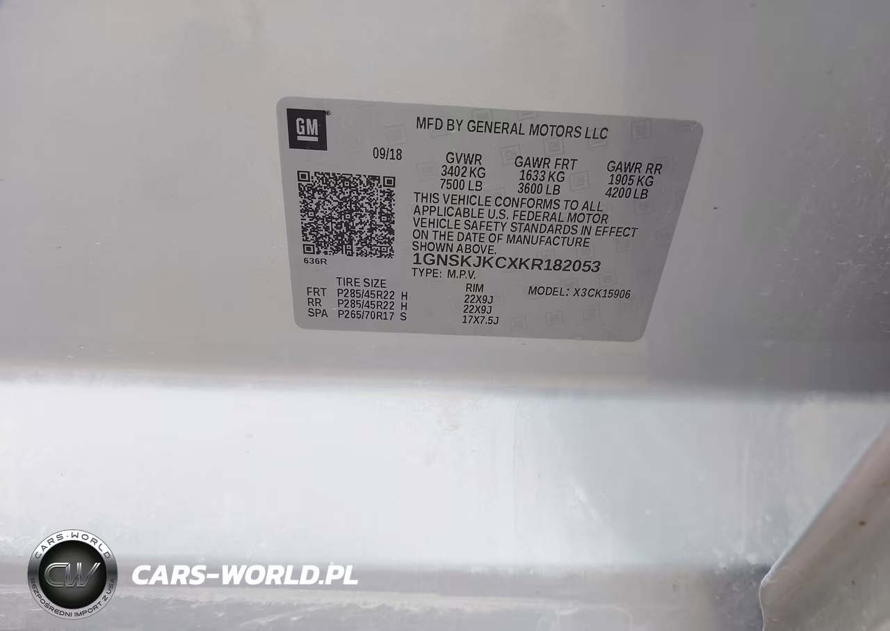 2019 Chevrolet Suburban Premier VIN:1GNSKJKCXKR182053 - 9