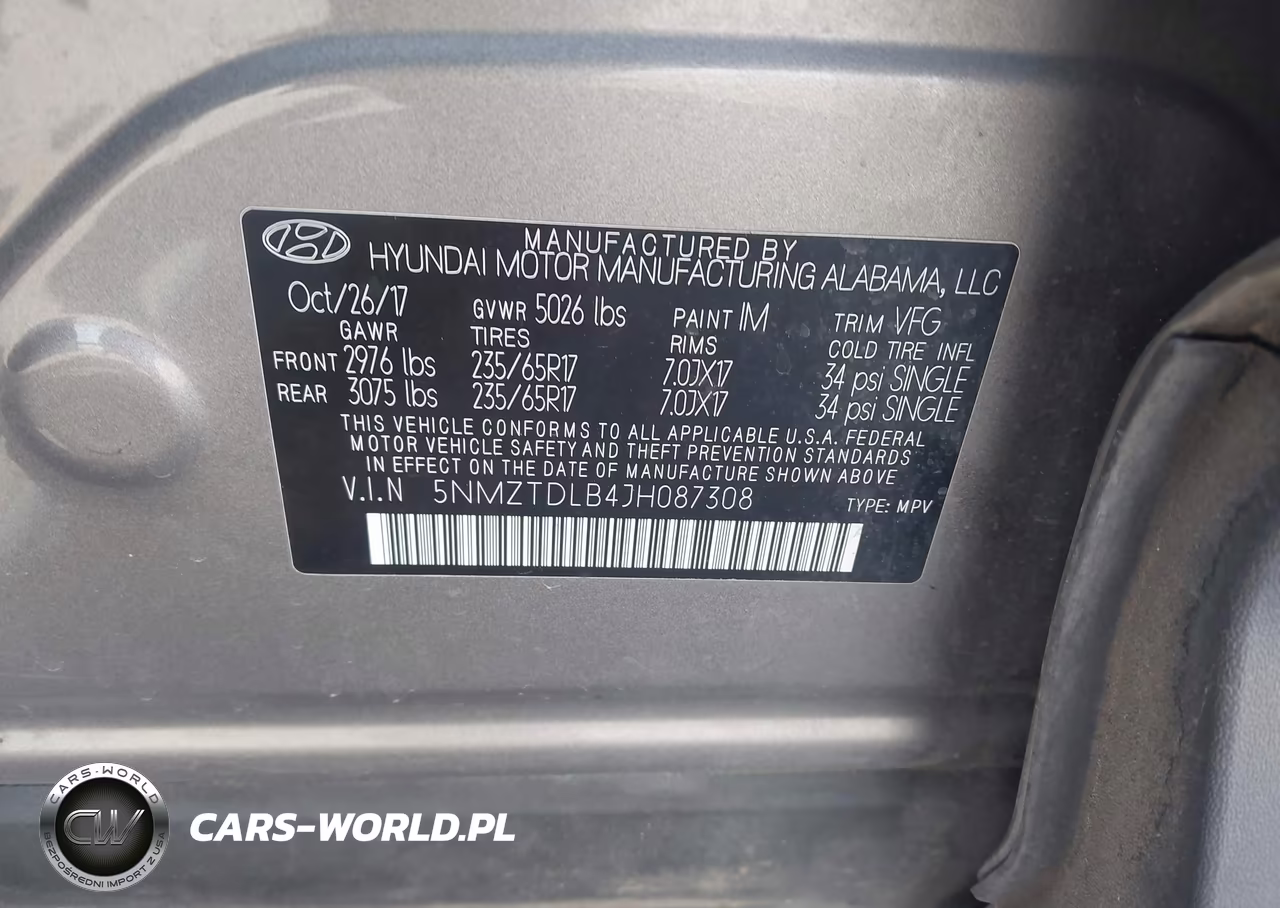 2018 Hyundai Santa Fe Sport 2.4L VIN:5NMZTDLB4JH087308 - 9