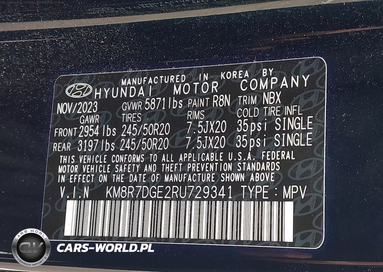 2024 Hyundai Palisade Calligraphy VIN:KM8R7DGE2RU729341 - 9