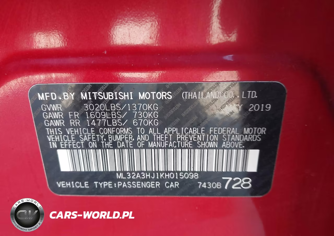 2019 Mitsubishi Mirage Es-Rf VIN:ML32A3HJ1KH015098 - 9