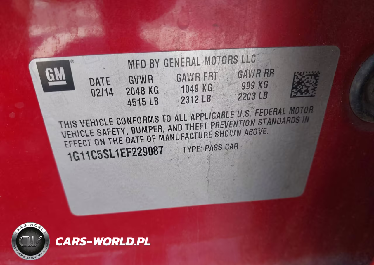 2014 Chevrolet Malibu 1Lt VIN:1G11C5SL1EF229087 - 9
