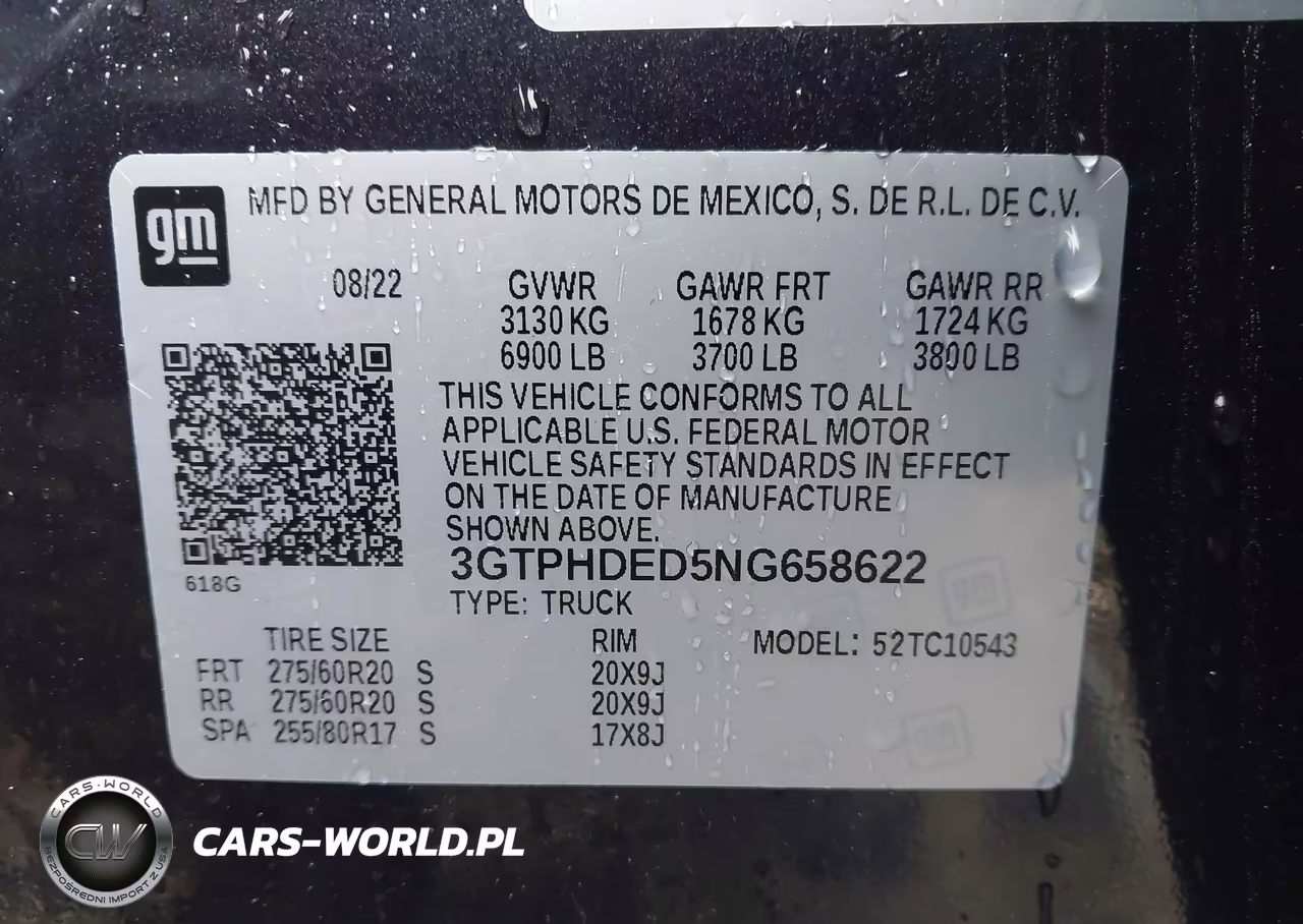 2022 GMC Sierra 1500 2Wd Short Box Slt VIN:3GTPHDED5NG658622 - 9