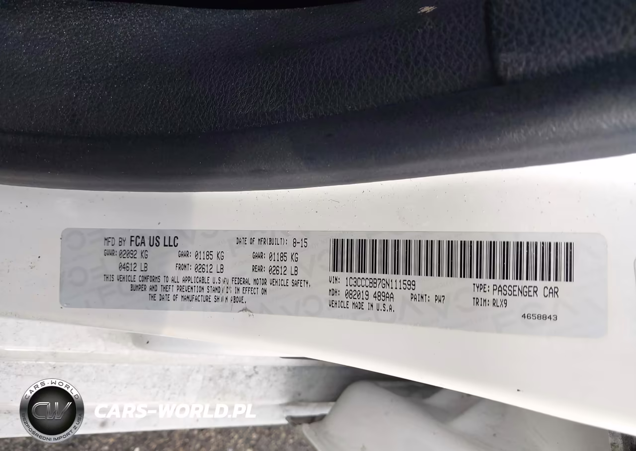 2016 Chrysler 200 S VIN:1C3CCCBB7GN111599 - 9