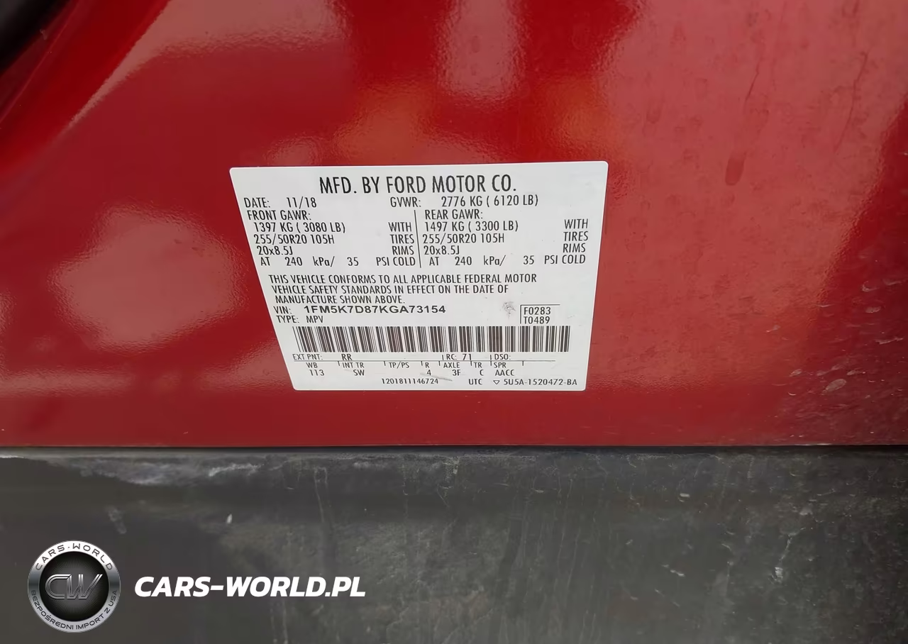 2019 Ford Explorer Xlt VIN:1FM5K7D87KGA73154 - 9
