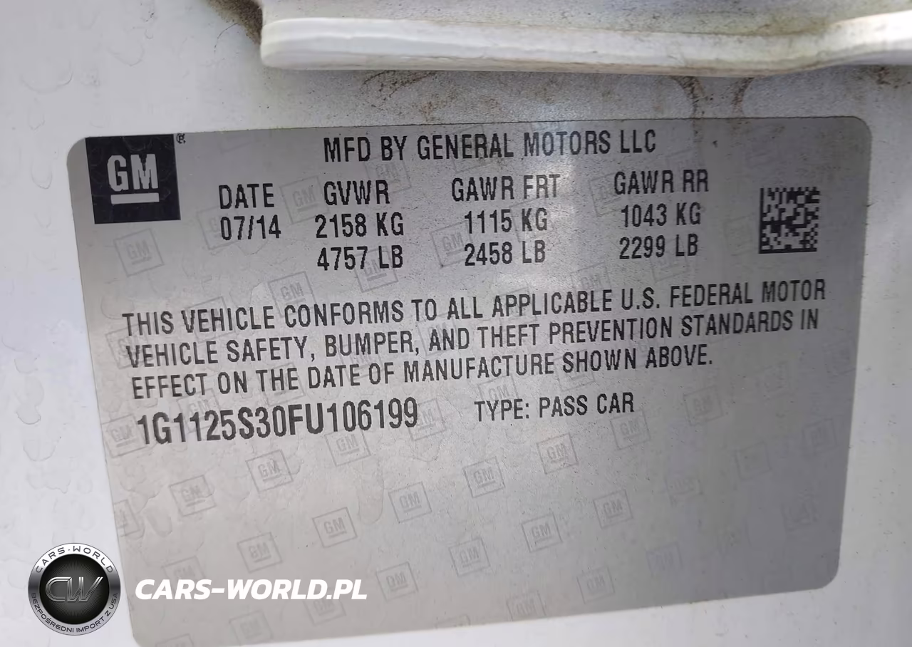 2015 Chevrolet Impala 2Lt VIN:1G1125S30FU106199 - 9
