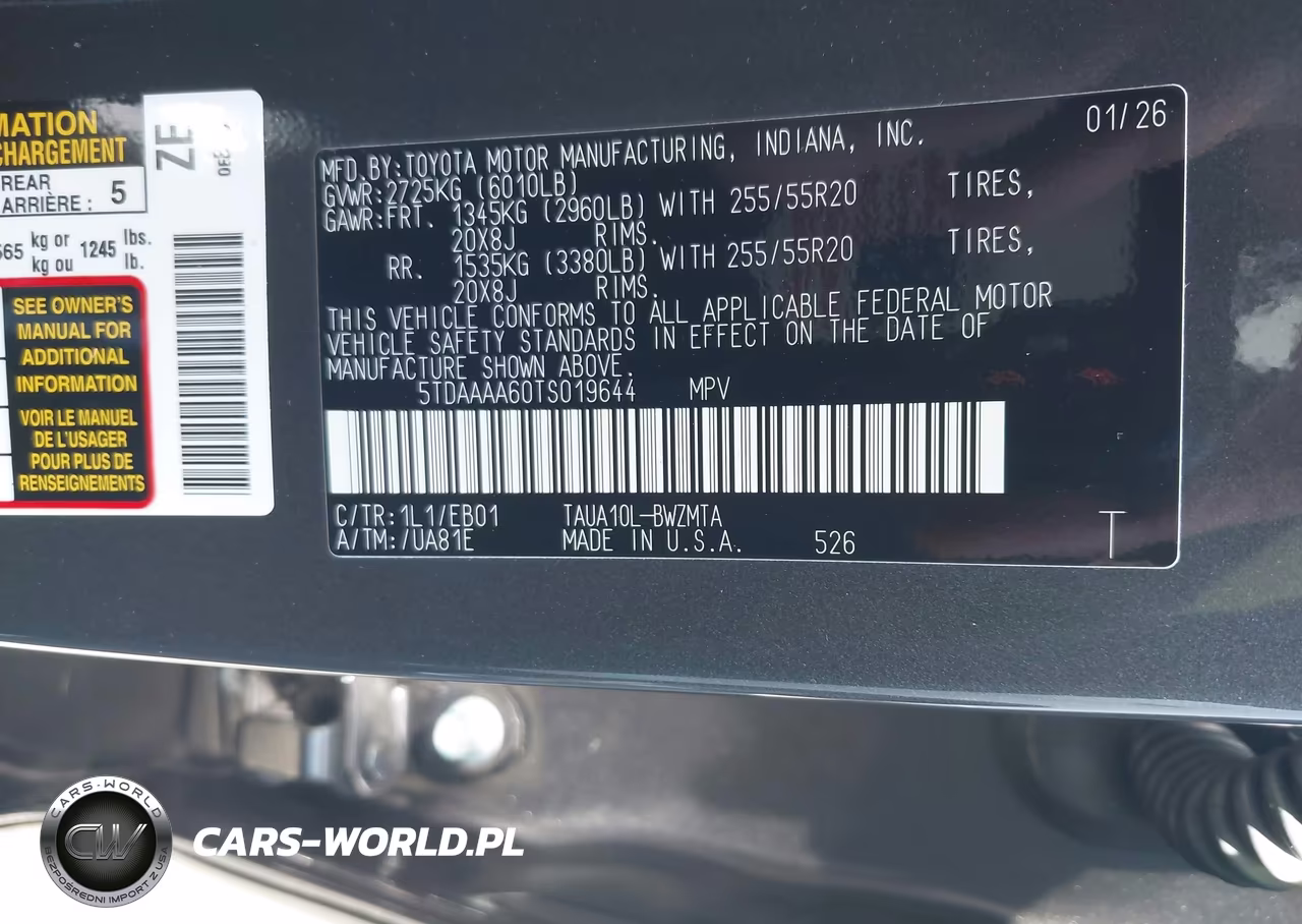 2026 Lexus Tx 350 Premium VIN:5TDAAAA60TS019644 - 9