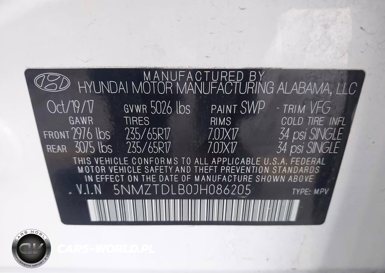 2018 Hyundai Santa Fe Sport 2.4L VIN:5NMZTDLB0JH086205 - 9
