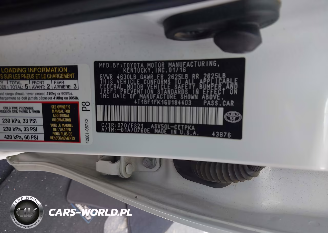 2016 Toyota Camry Se VIN:4T1BF1FK1GU184403 - 9