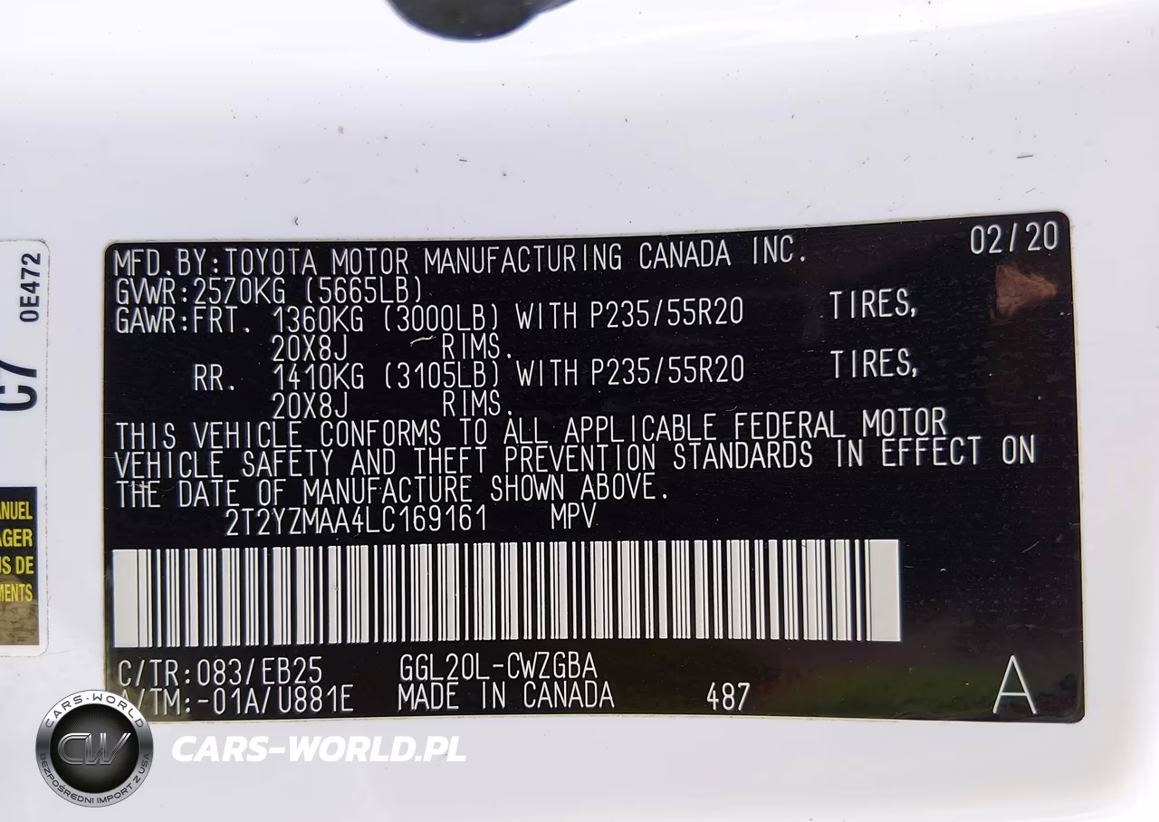 2020 Lexus Rx 350 F Sport Performance VIN:2T2YZMAA4LC169161 - 9