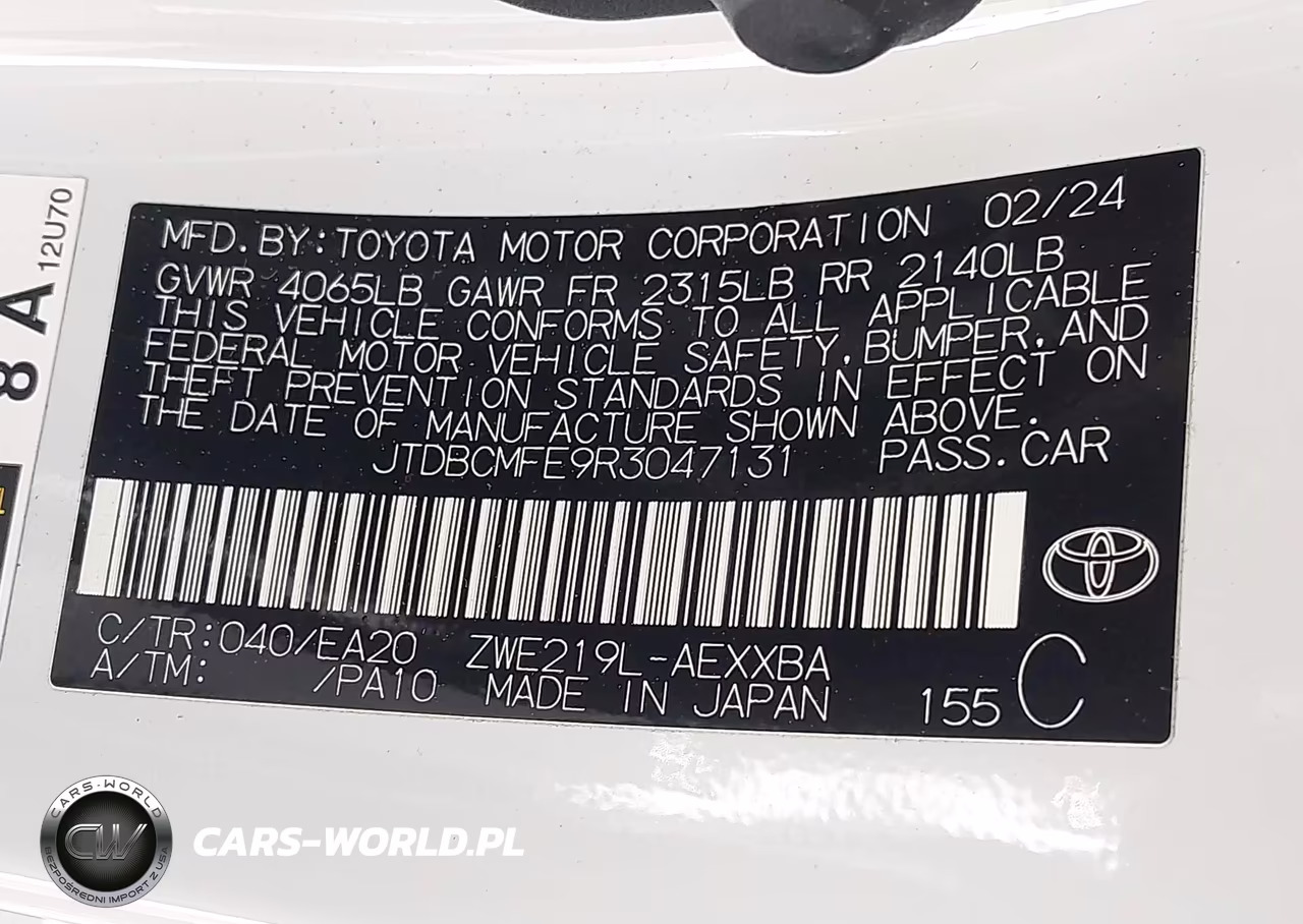 2024 Toyota Corolla Hybrid Xle VIN:JTDBCMFE9R3047131 - 9