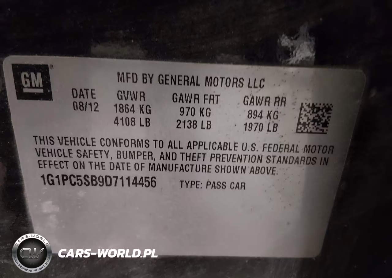 2013 Chevrolet Cruze 1Lt Auto VIN:1G1PC5SB9D7114456 - 9