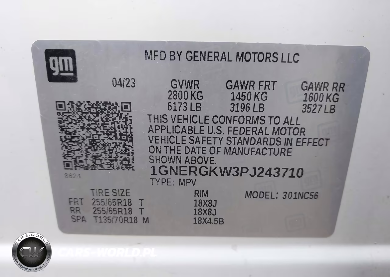 2023 Chevrolet Traverse Fwd Lt Cloth VIN:1GNERGKW3PJ243710 - 9