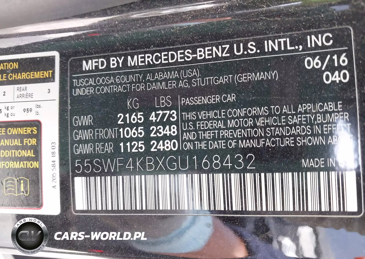 2016 Mercedes-Benz C 300 4Matic VIN:55SWF4KBXGU168432 - 9