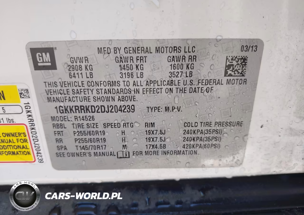 2013 GMC Acadia Slt-1 VIN:1GKKRRKD2DJ204239 - 9