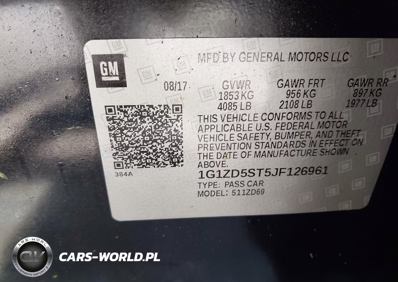 2018 Chevrolet Malibu Lt VIN:1G1ZD5ST5JF126961 - 9