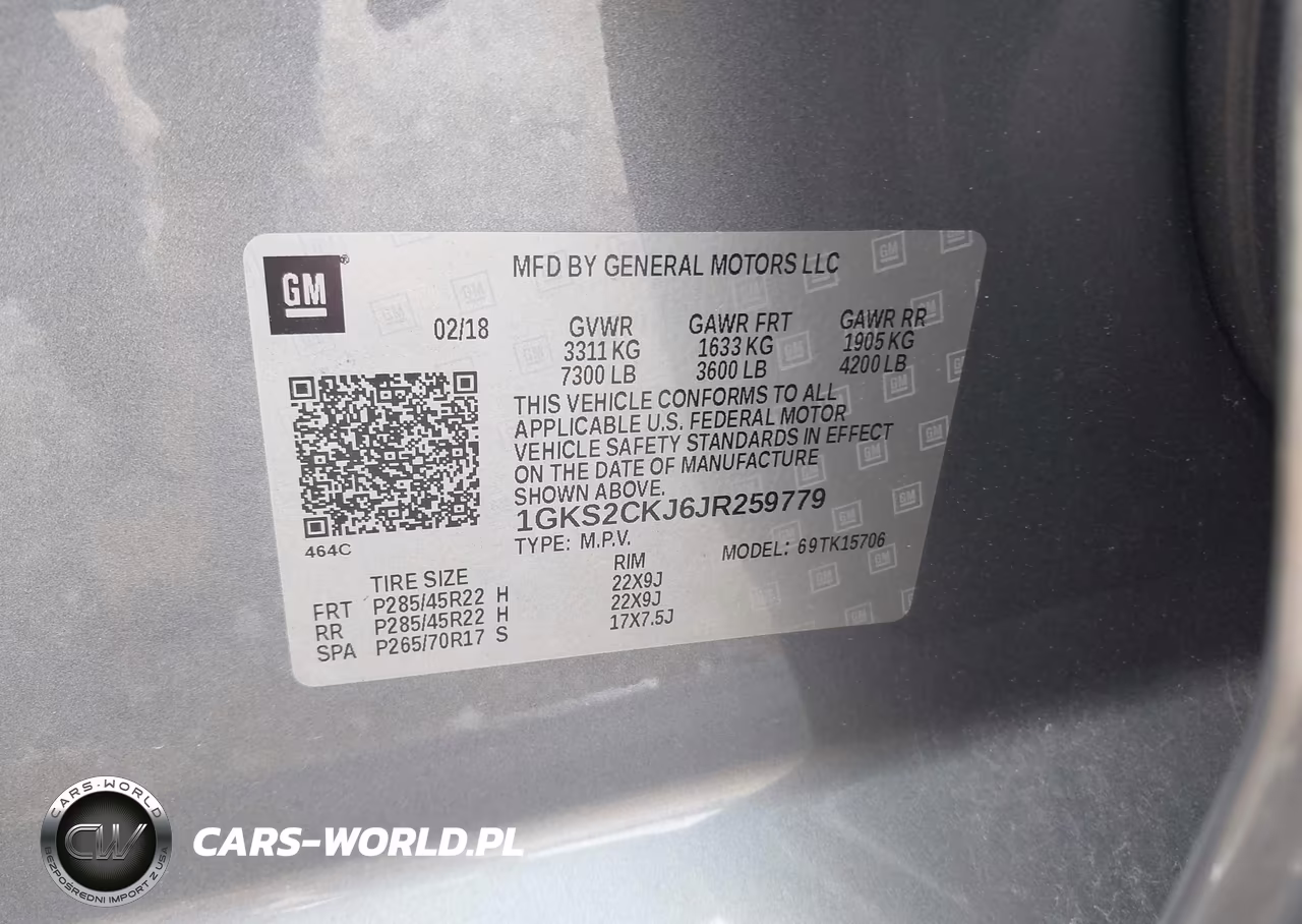 2018 GMC Yukon Denali VIN:1GKS2CKJ6JR259779 - 9