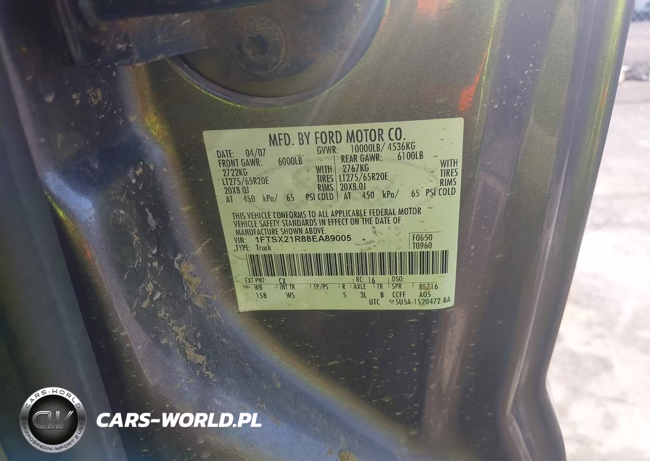 2008 Ford F-250 Fx4-Lariat-Xl-Xlt VIN:1FTSX21R88EA89005 - 9