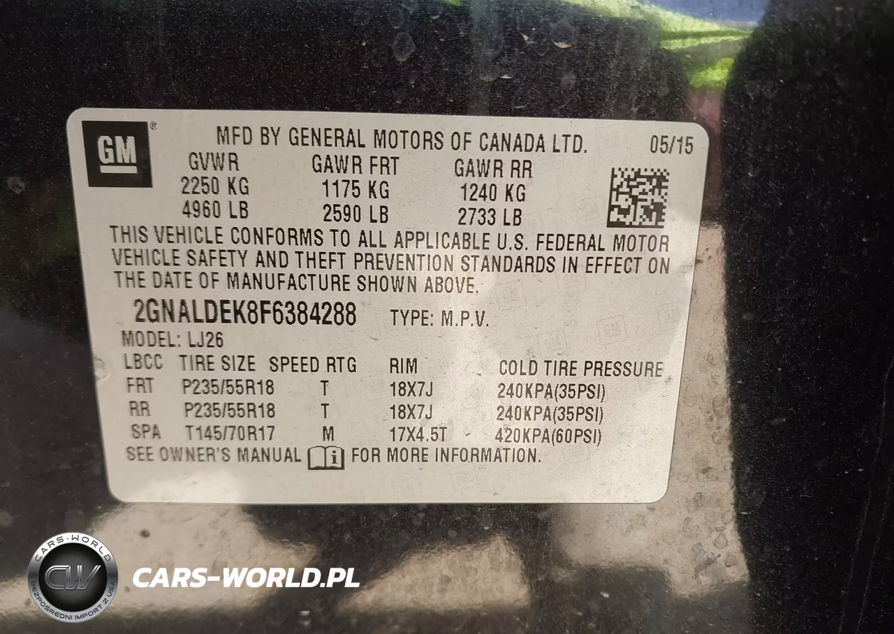2015 Chevrolet Equinox Ltz VIN:2GNALDEK8F6384288 - 9