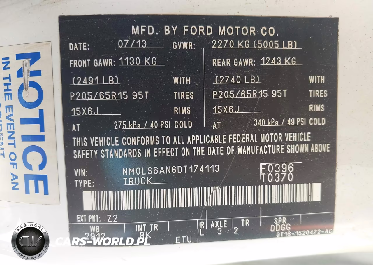 2013 Ford Transit Connect Xl VIN:NM0LS6AN6DT174113 - 9