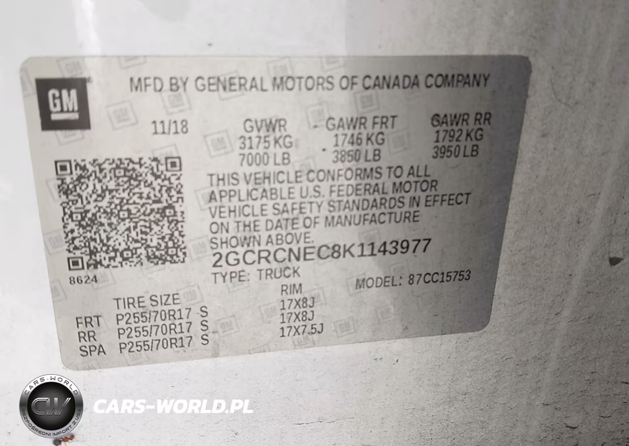 2019 Chevrolet Silverado 1500 Ld Wt VIN:2GCRCNEC8K1143977 - 9