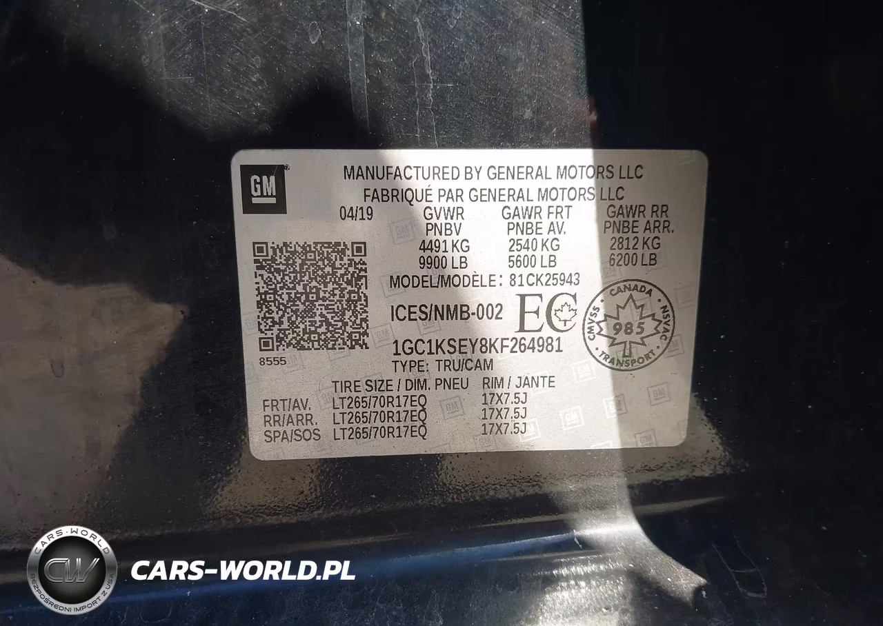 2019 Chevrolet Silverado 2500Hd Lt VIN:1GC1KSEY8KF264981 - 9