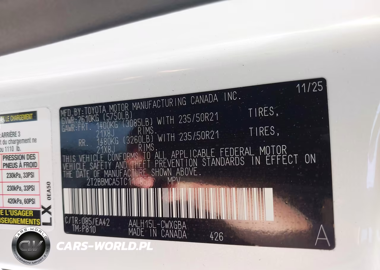 2026 Lexus Rx 350H Premium VIN:2T2BBMCA5TC111857 - 9
