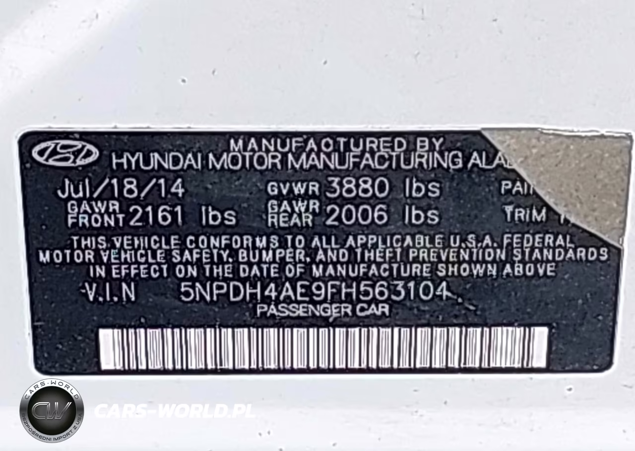 2015 Hyundai Elantra Se VIN:5NPDH4AE9FH563104 - 9