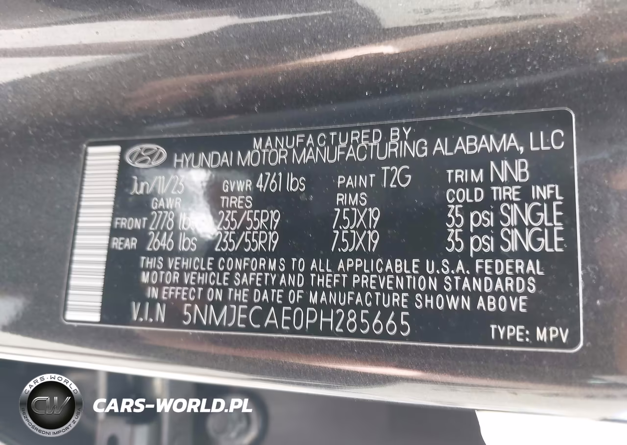 2023 Hyundai Tucson Limited VIN:5NMJECAE0PH285665 - 9