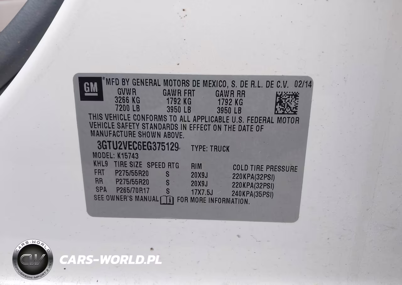 2014 GMC Sierra 1500 Slt VIN:3GTU2VEC6EG375129 - 9