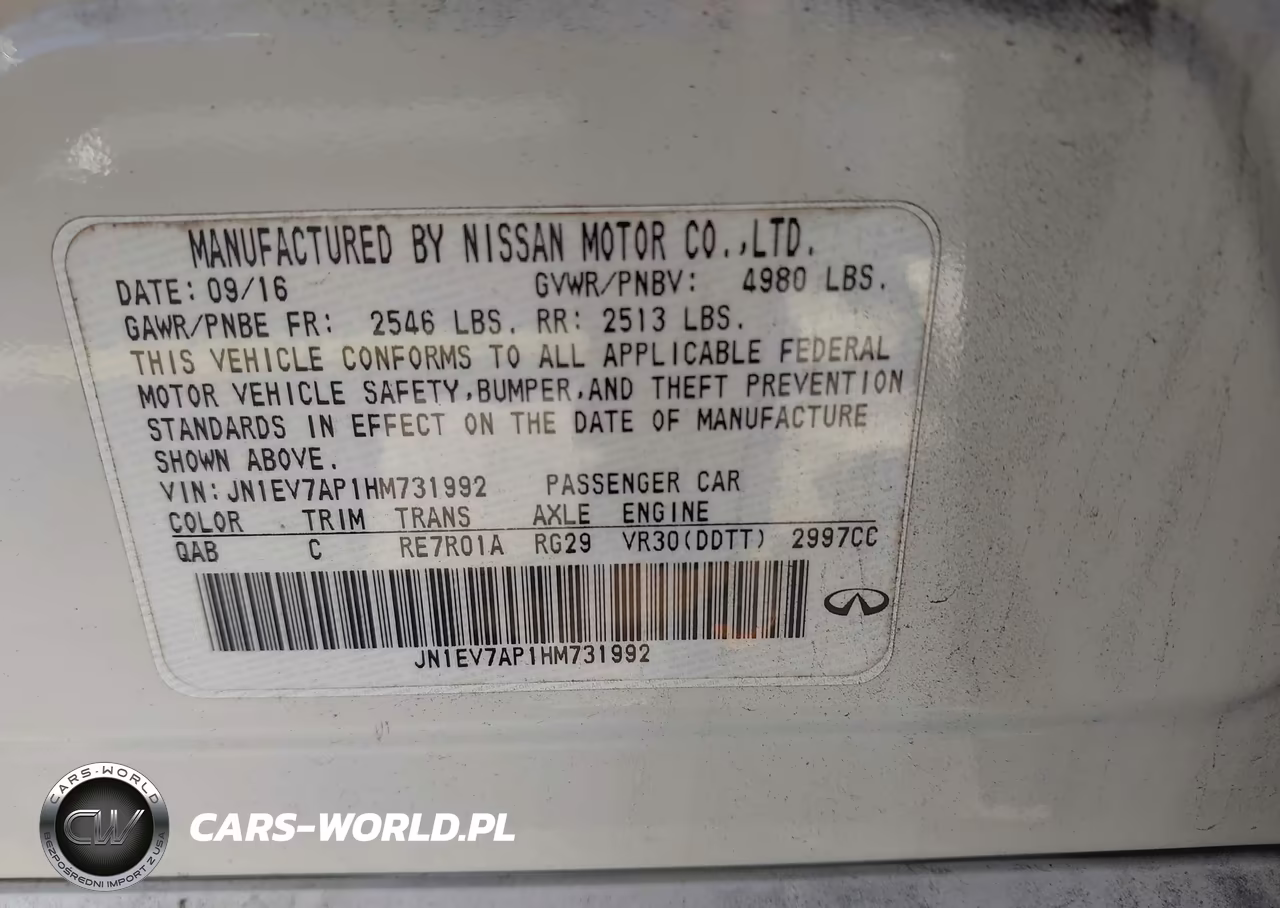 2017 Infiniti Q50 3.0T Premium VIN:JN1EV7AP1HM731992 - 9