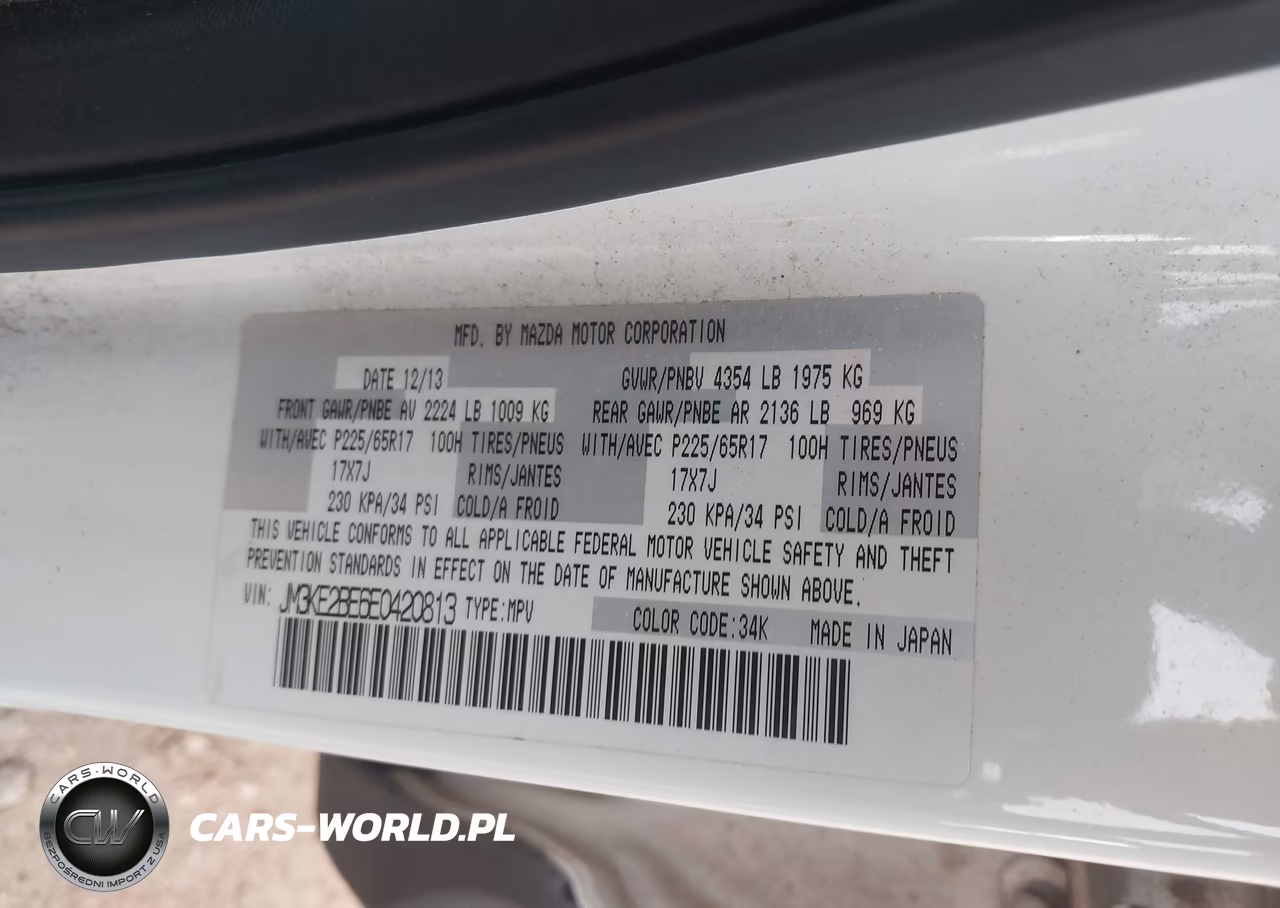 2014 Mazda Cx-5 Sport VIN:JM3KE2BE6E0420813 - 9