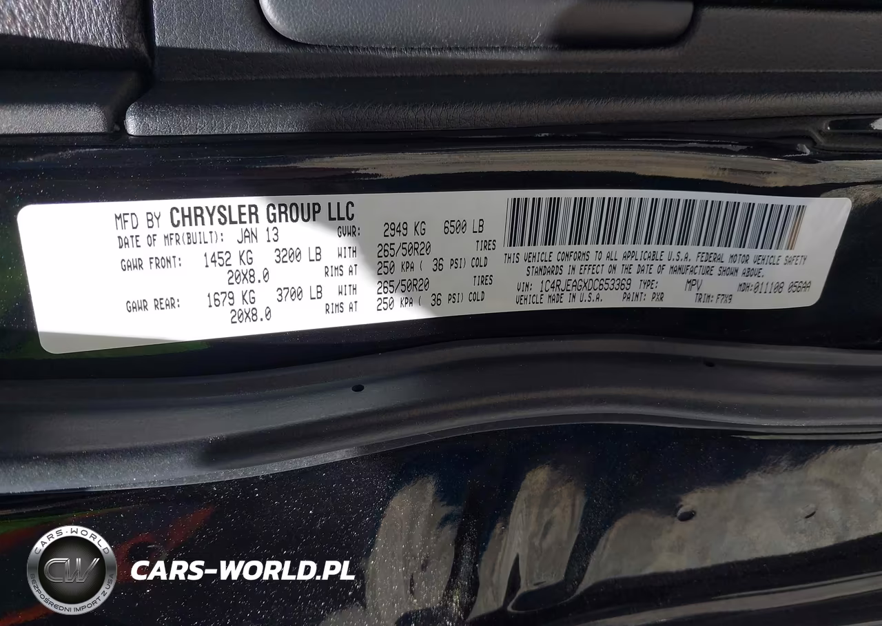 2013 Jeep Grand Cherokee Laredo VIN:1C4RJEAGXDC653369 - 9