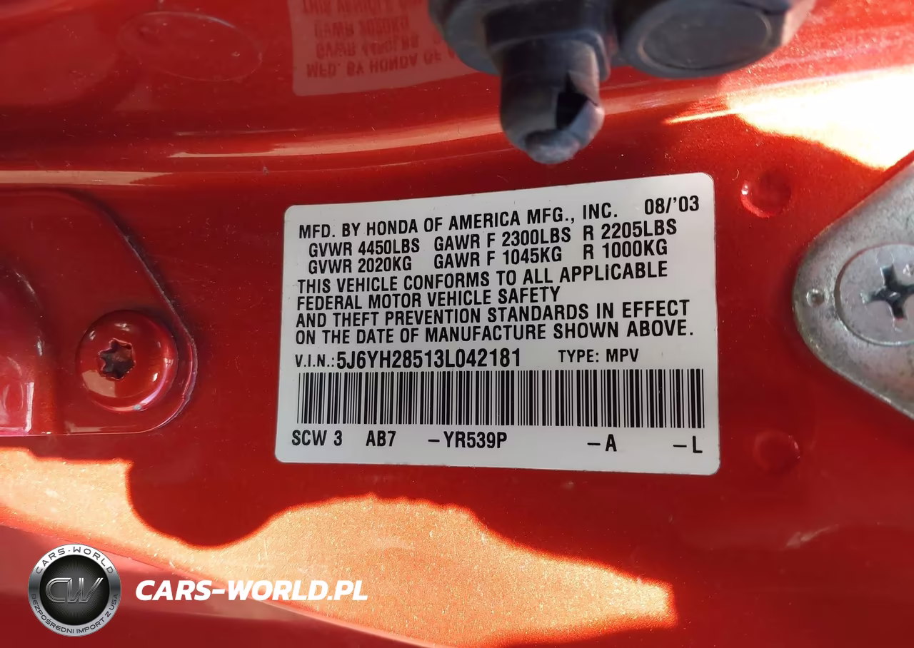 2003 Honda Element Ex VIN:5J6YH28513L042181 - 9