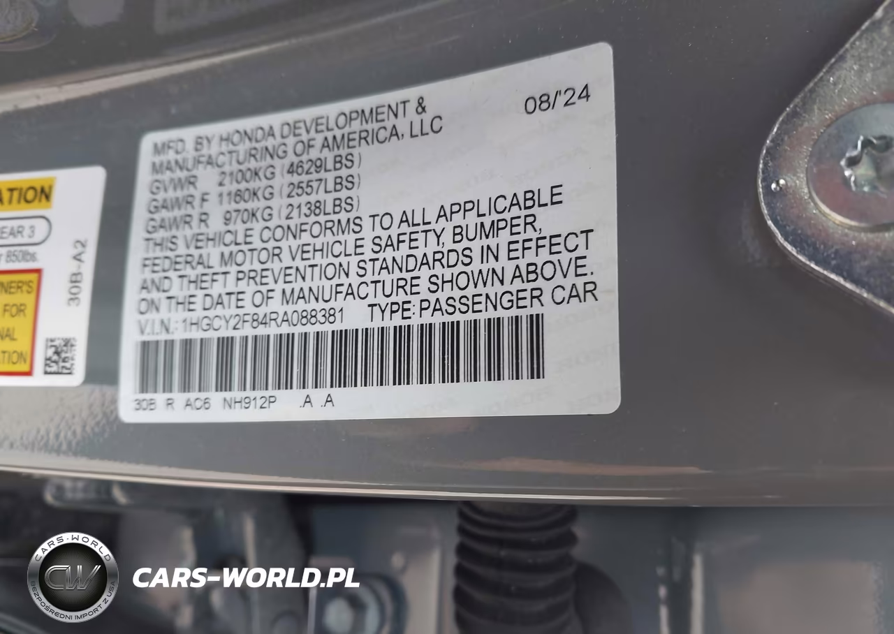 2024 Honda Accord Hybrid Touring VIN:1HGCY2F84RA088381 - 9