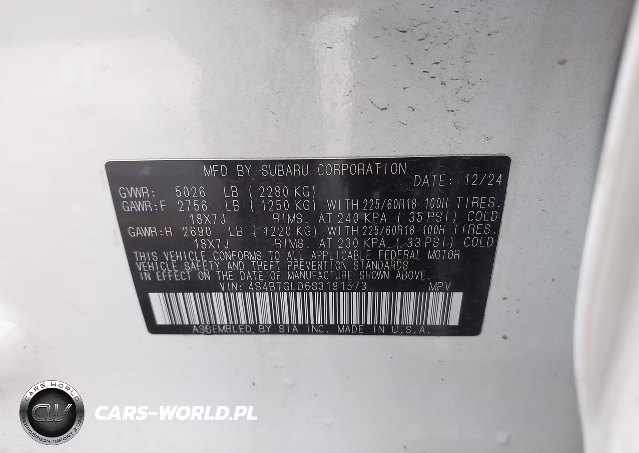 2025 Subaru Outback Onyx Edition Xt VIN:4S4BTGLD6S3191573 - 9