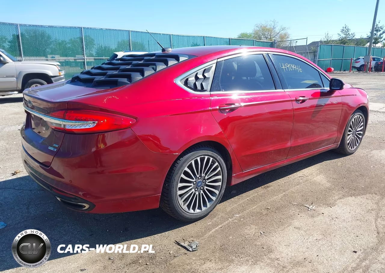 2017 Ford Fusion Se VIN:3FA6P0T95HR376209 - 4