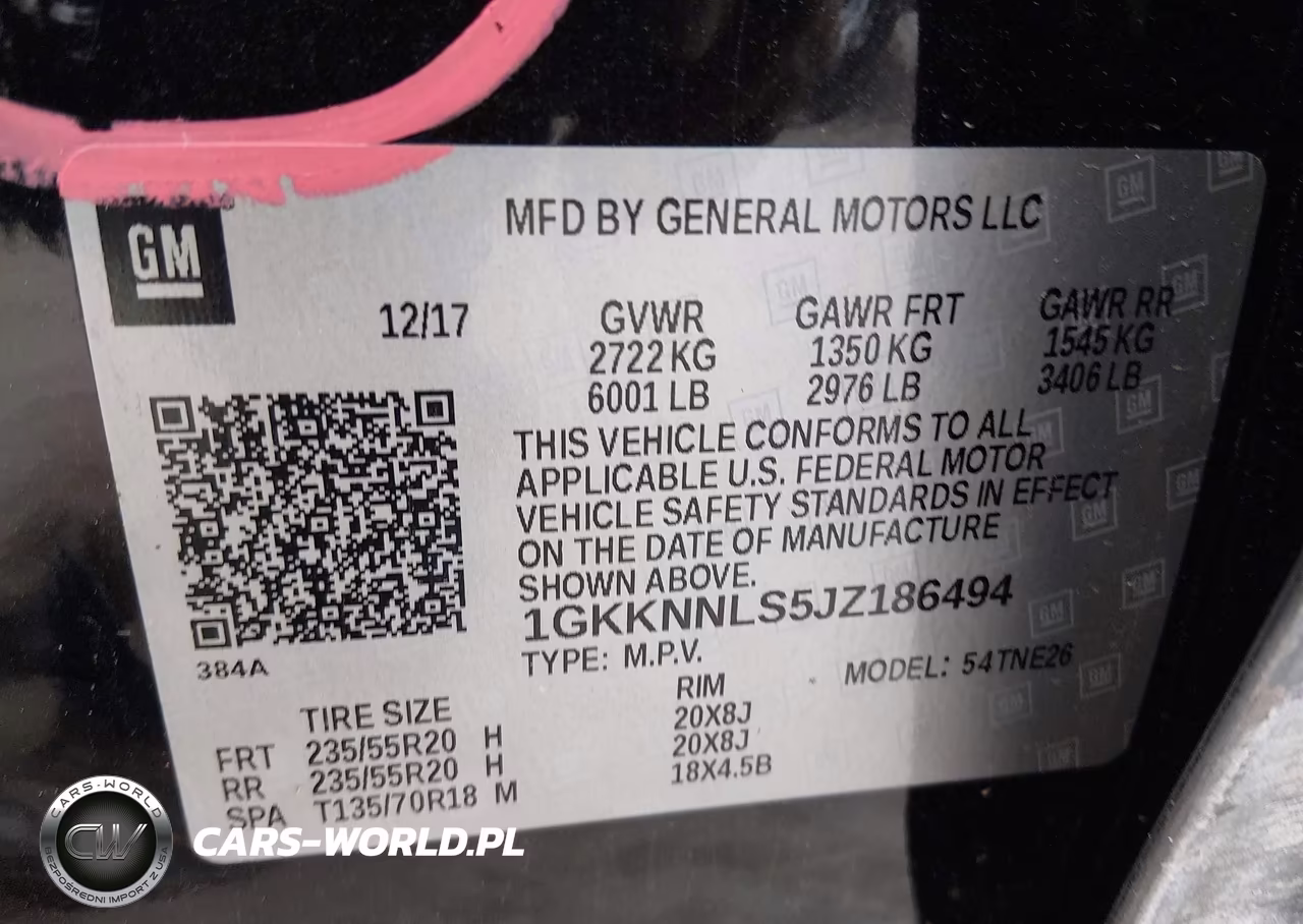 2018 GMC Acadia Slt-2 VIN:1GKKNNLS5JZ186494 - 9