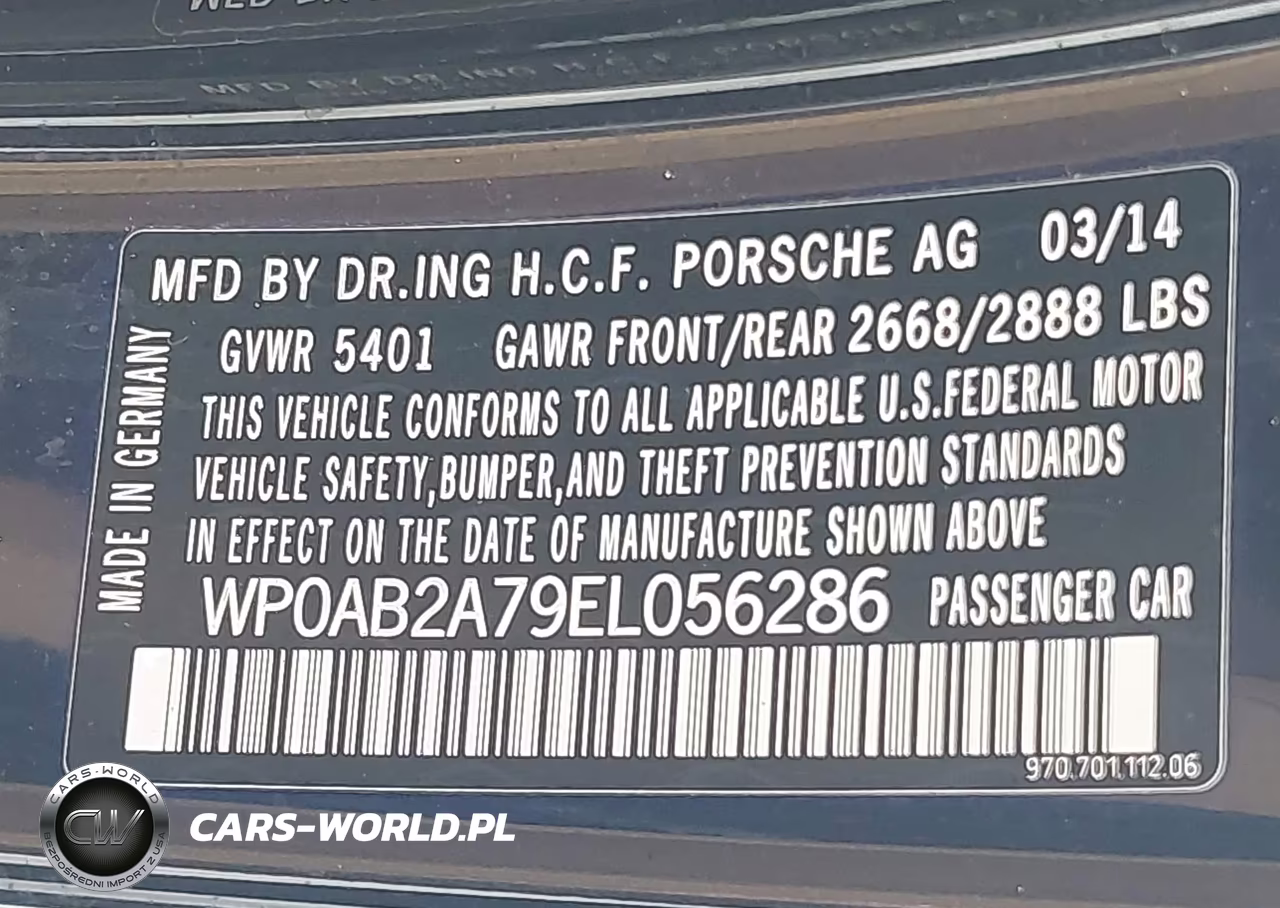2014 Porsche Panamera 4S VIN:WP0AB2A79EL056286 - 9