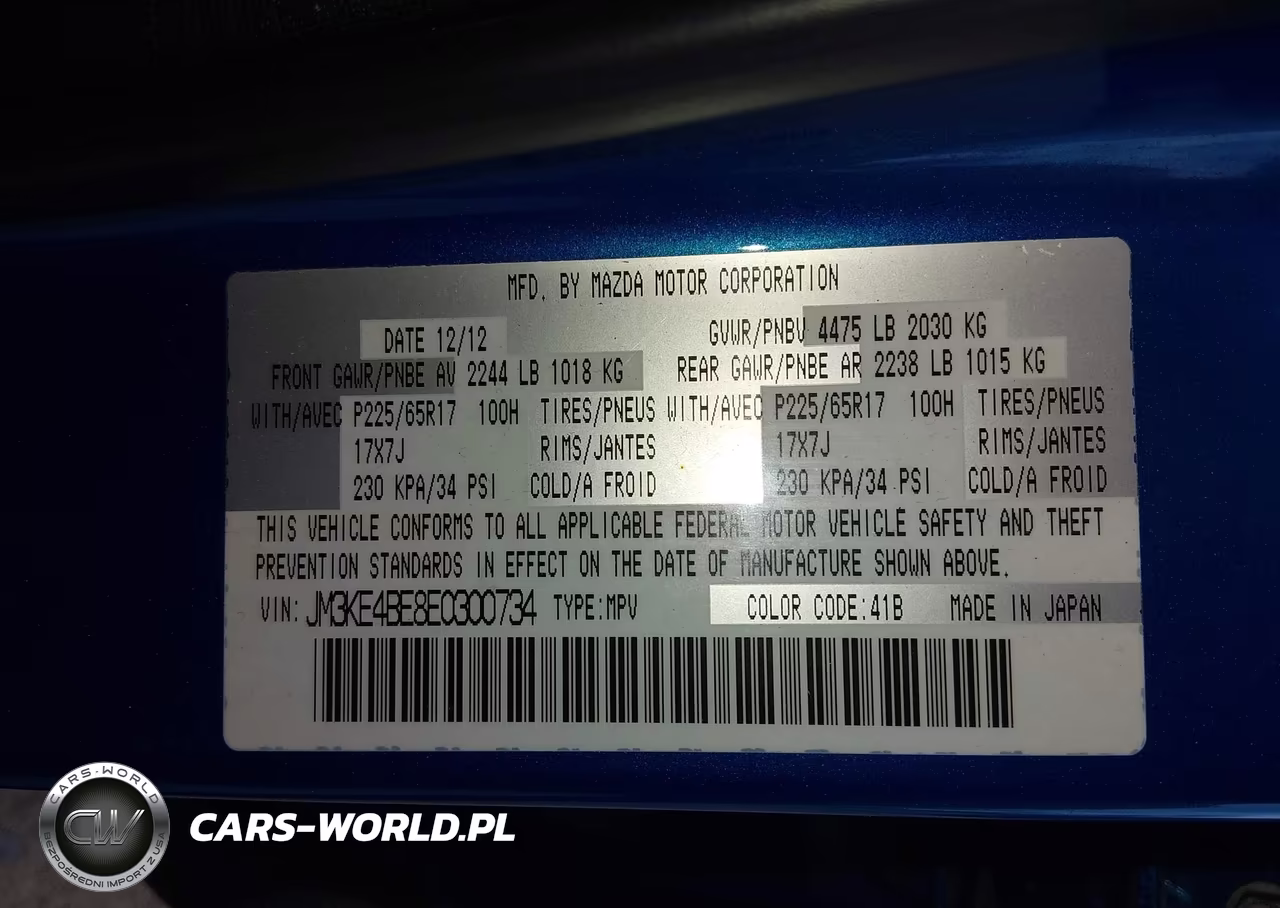 2014 Mazda Cx-5 Sport VIN:JM3KE4BE8E0300734 - 9
