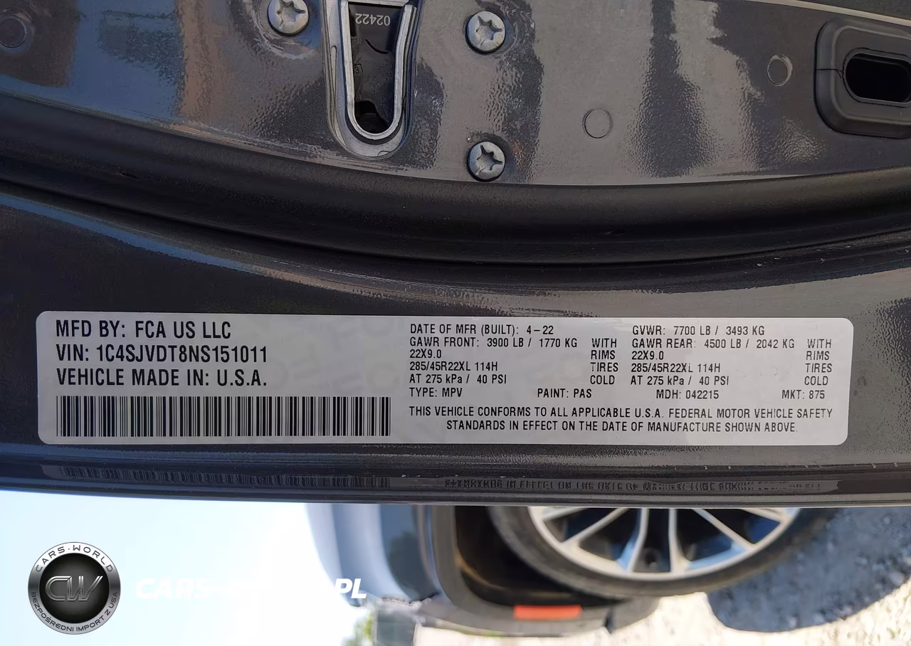 2022 Jeep Wagoneer Series Iii 4X4 VIN:1C4SJVDT8NS151011 - 9