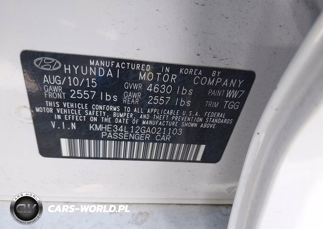 2016 Hyundai Sonata Hybrid Limited VIN:KMHE34L12GA021103 - 9