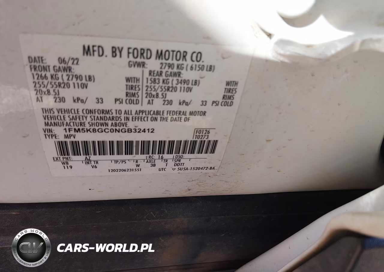 2022 Ford Explorer St VIN:1FM5K8GC0NGB32412 - 9