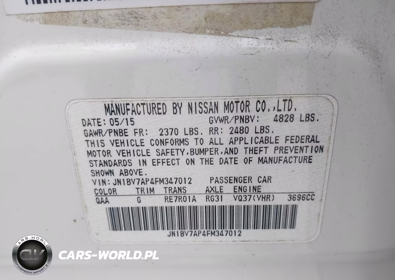 2015 Infiniti Q50 Premium VIN:JN1BV7AP4FM347012 - 9