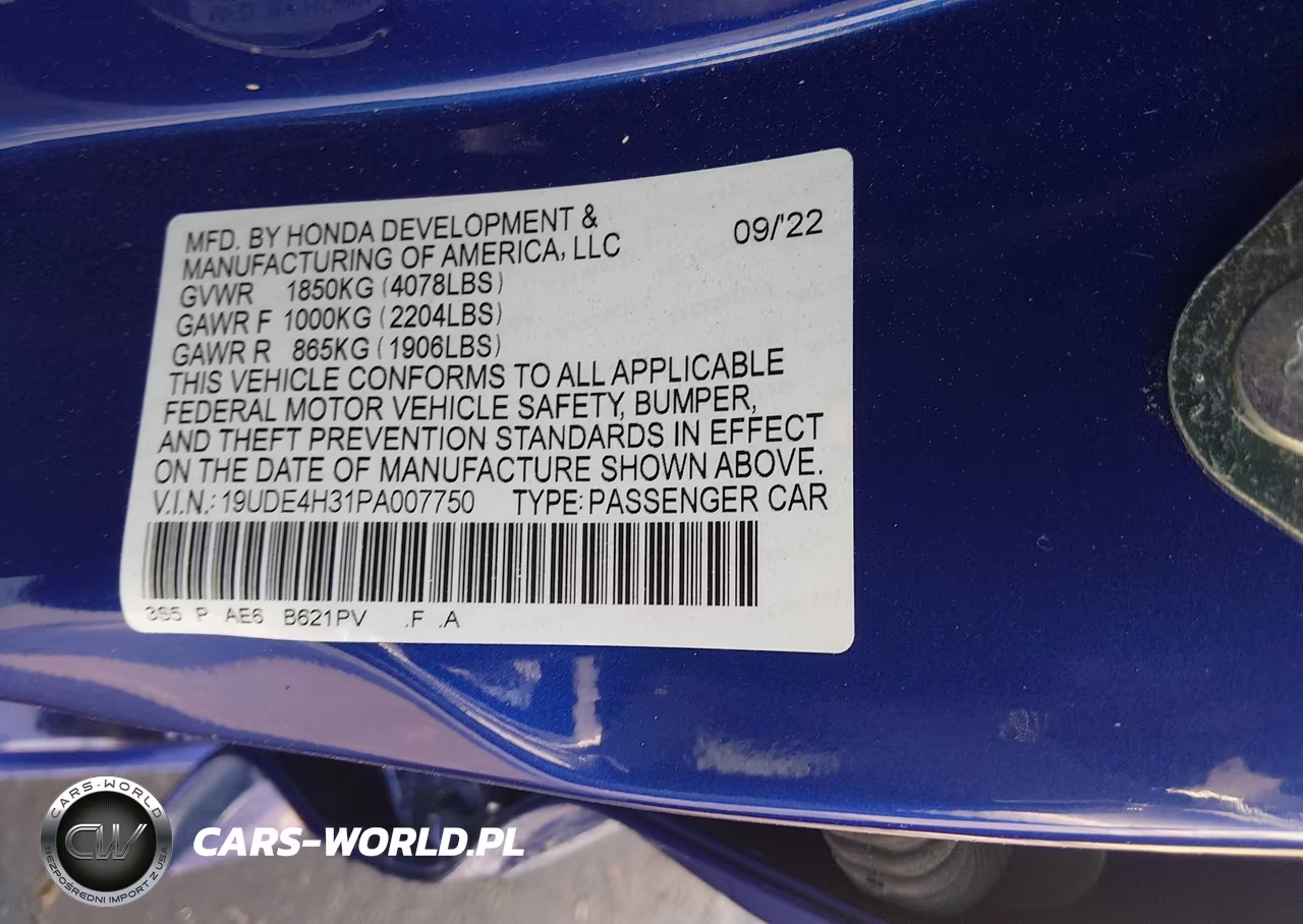 2023 Acura Integra A-Spec VIN:19UDE4H31PA007750 - 9