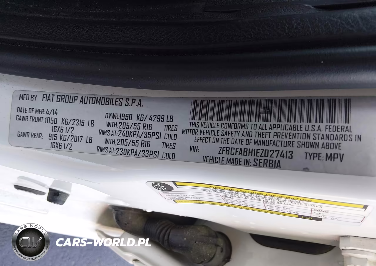 2014 Fiat 500L Easy VIN:ZFBCFABH1EZ027413 - 9
